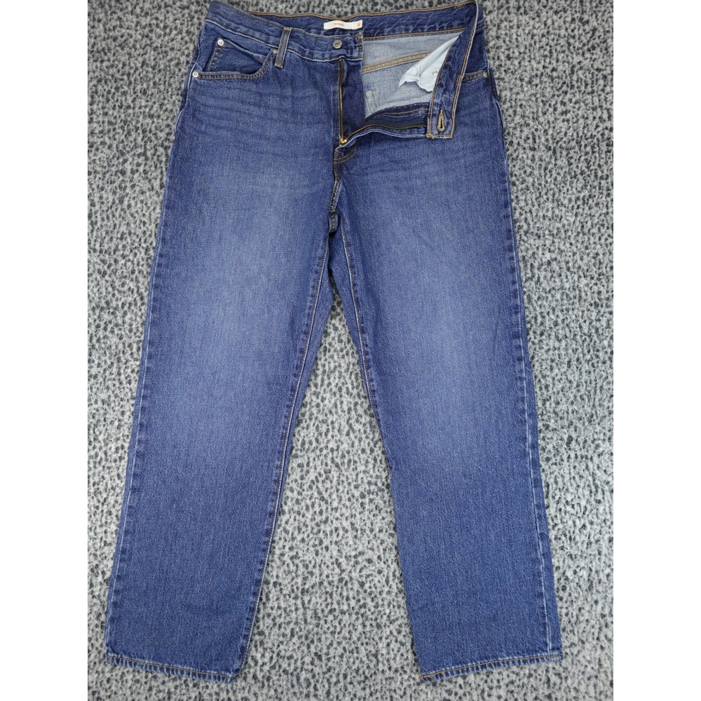 Levi's 94 Baggy Jeans Womens 32 Medium Wash Blue Relaxed Straight A3510-0008